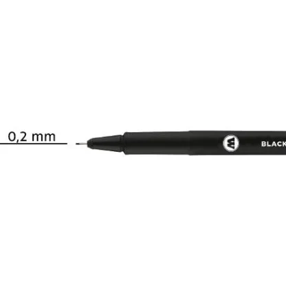 Feutre fin noir Blackliner 0.2mm