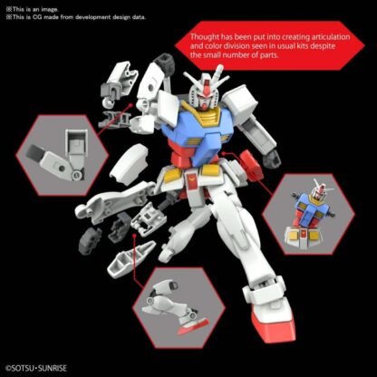 GUNDAM-EG-1/144 RX-78-2 Gundam Model Kit 14cm