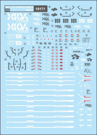 Water Decals MG FREEDOM VER 2.0