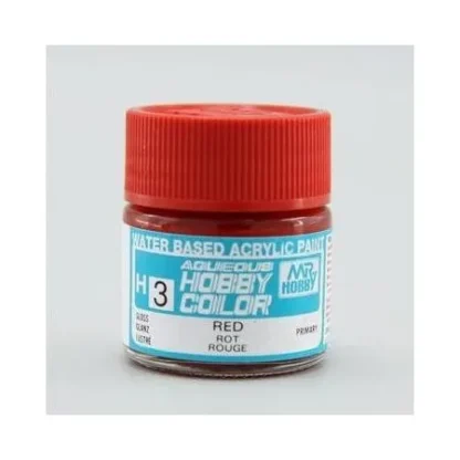 PEINTURE MAQUETTE MR HOBBY H003 ROUGE BRILLANT 10ML