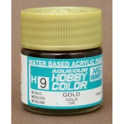 PEINTURE MAQUETTE MR HOBBY H009 OR MÉTAL 10ML