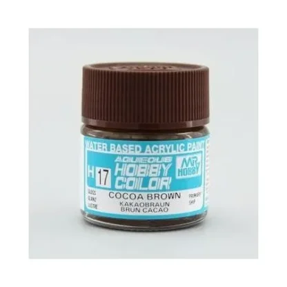 PEINTURE MAQUETTE MR HOBBY H017 BRUN CACAO BRILLANT 10ML