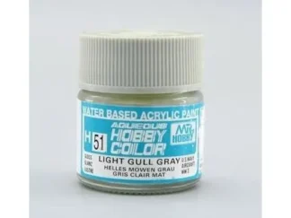 PEINTURE MAQUETTE MR HOBBY H051 GRIS MOUETTE BRILLANT 10ML