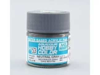 PEINTURE MAQUETTE MR HOBBY H053 GRIS NEUTRE SATINÉ 10ML