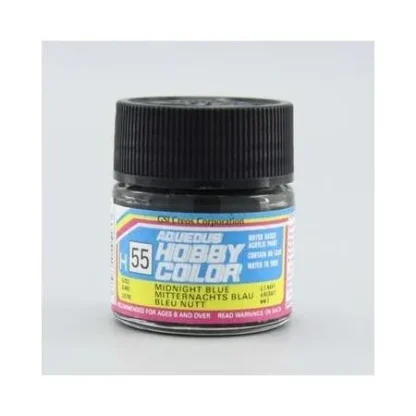 PEINTURE MAQUETTE MR HOBBY H055 BLEU NUIT BRILLANT 10ML