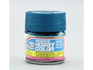 PEINTURE MAQUETTE MR HOBBY H063 VERT BLEU MÉTALLIQUE 10ML