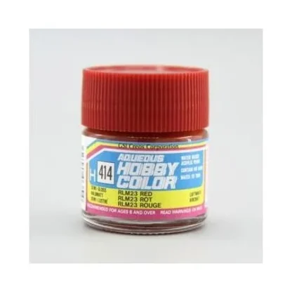 PEINTURE MAQUETTE MR HOBBY H414 ROUGE RLM 23 SATINE 10ML