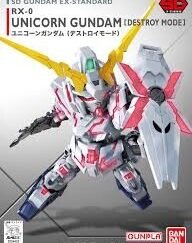 SD Gundam EX-Standard 005 Unicorn (Destroy Mode) - Model Kit MIX FIG