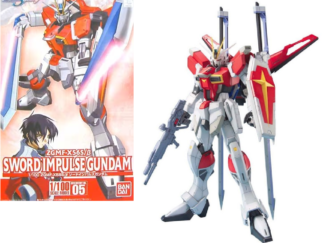 GUNDAM -1/100 Sword Impulse Gundam - Model Kit MIX