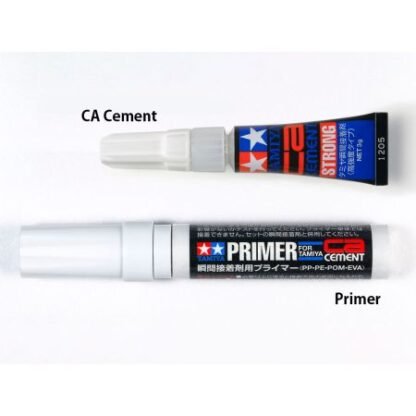 TAMIYA 87211 PRODUITS DE FINITION COLLE MAQUETTE SET COLLE CYANO ET APPRET – Image 2