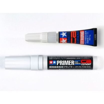 TAMIYA 87211 PRODUITS DE FINITION COLLE MAQUETTE SET COLLE CYANO ET APPRET