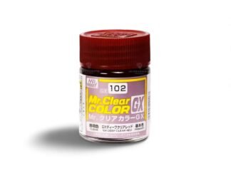 GUNZE GX-102 MR. CLEAR COLOR GX (18 ML) DEEP CLEAR RED