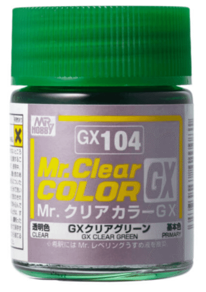 GUNZE GX-104 MR. CLEAR COLOR GX (18 ML) CLEAR GREEN