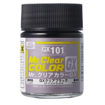 GUNZE GX-101 MR. CLEAR COLOR GX (18 ML) CLEAR BLACK