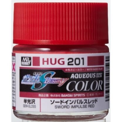 GUNZE HUG-201 PEINTURE AQUEOUS GUNDAM COLOR (10ML) SWORD IMPULSE RED