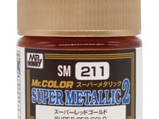 GUNZE SM-211 PEINTURE MR. COLOR SUPER METALLIC COLORS II (10 ML) SUPER RED GOLD