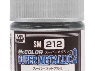 GUNZE SM-212 PEINTURE MR. COLOR SUPER METALLIC COLORS II (10 ML) SUPER MAT ALUMINIUM