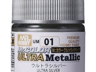 GUNZE UM-01 PEINTURE MR. COLOR ULTRA METALLIC COLORS II (10 ML) ULTRA SILVER