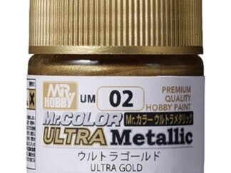GUNZE UM-02 PEINTURE MR. COLOR ULTRA METALLIC COLORS II (10 ML) ULTRA GOLD