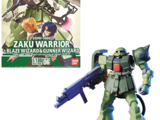 1/100 Zaku Warrior + Blaze Wizard & Gunner Wizard
