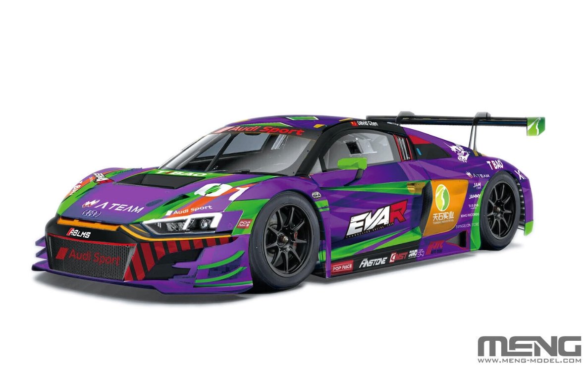 MENG CS-008 AUDI R8 LMS EVA RT TEST TYPE-01 TSRT R8 1/24 – Image 3