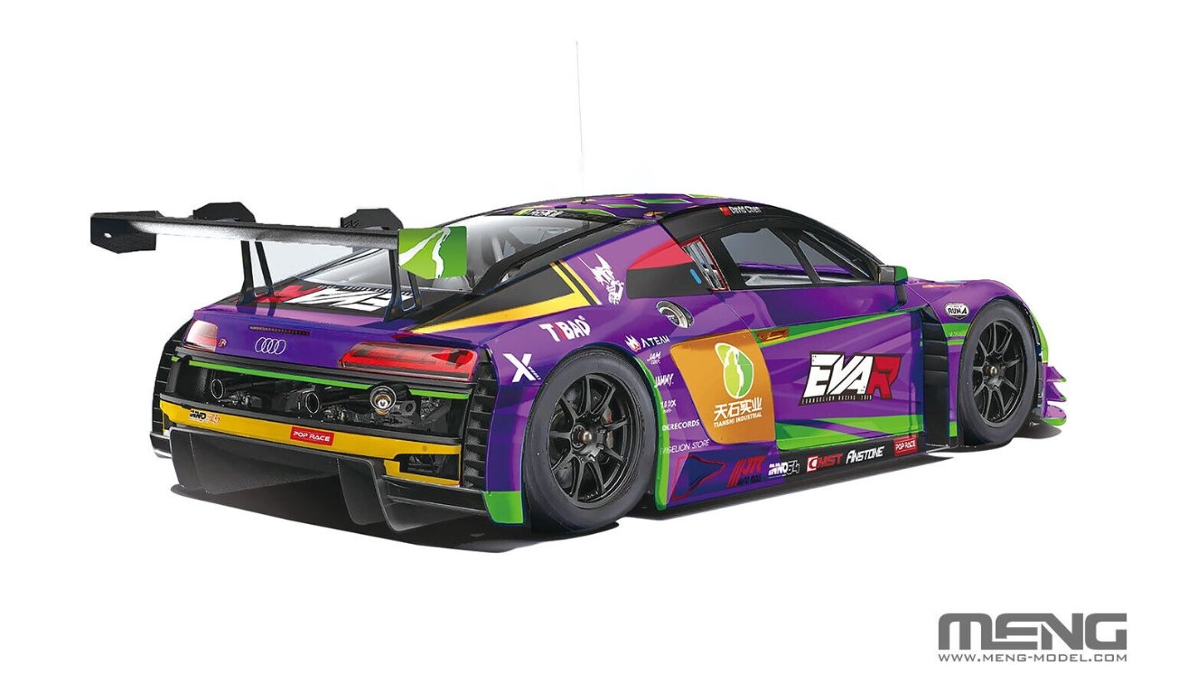 MENG CS-008 AUDI R8 LMS EVA RT TEST TYPE-01 TSRT R8 1/24 – Image 4